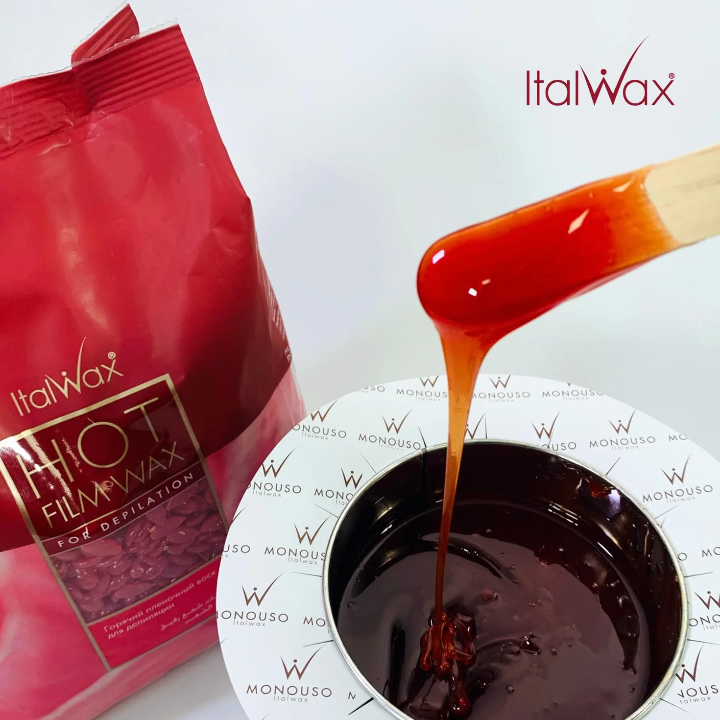 Italwax Rose – 1 kg – perły woskowe do depilacji – naturalna formuła do wszystkich rodzajów skóry – aromat owocowy – polecany do strefy bikini i pod pachami – wosk gorący