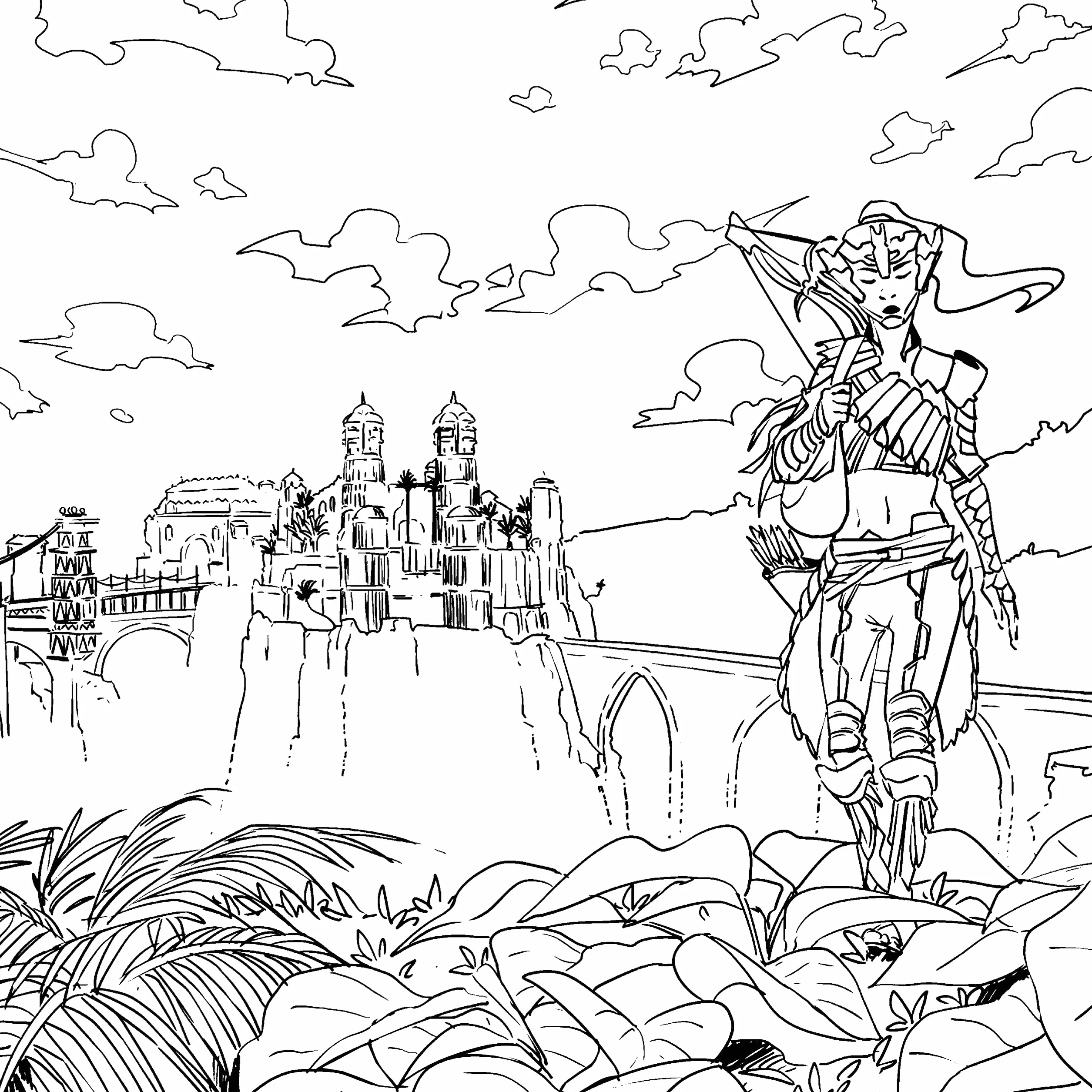The Official Horizon Zero Dawn Coloring Book