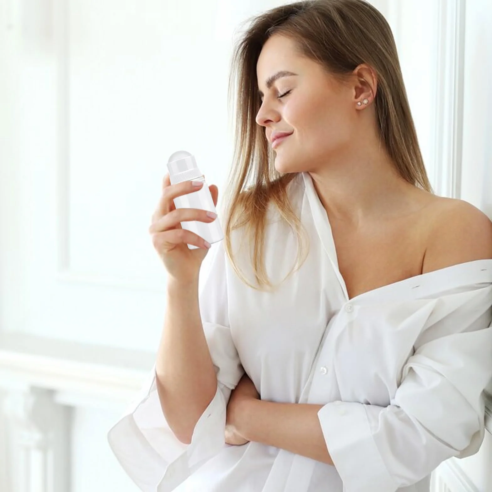 3 sztuki pustych butelek z tworzywa sztucznego, 50 ml, do ponownego napełniania, do aromaterapii, z kulką rolkową, na zapachy, olejki zapachowe