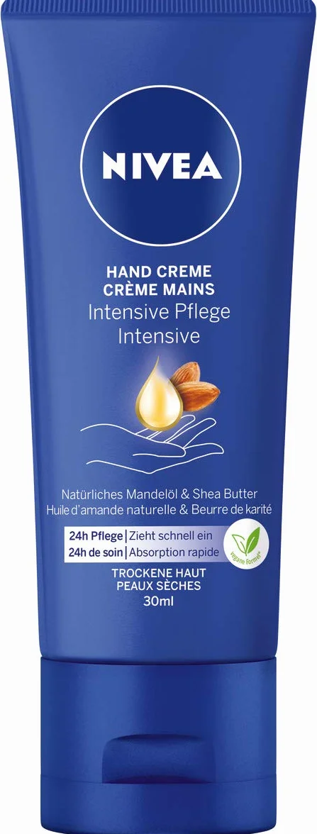 NIVEA Intensywna pielęgnacja dłoni Mini 30 ml krem do skóry olejek migdałowy nawilżenie