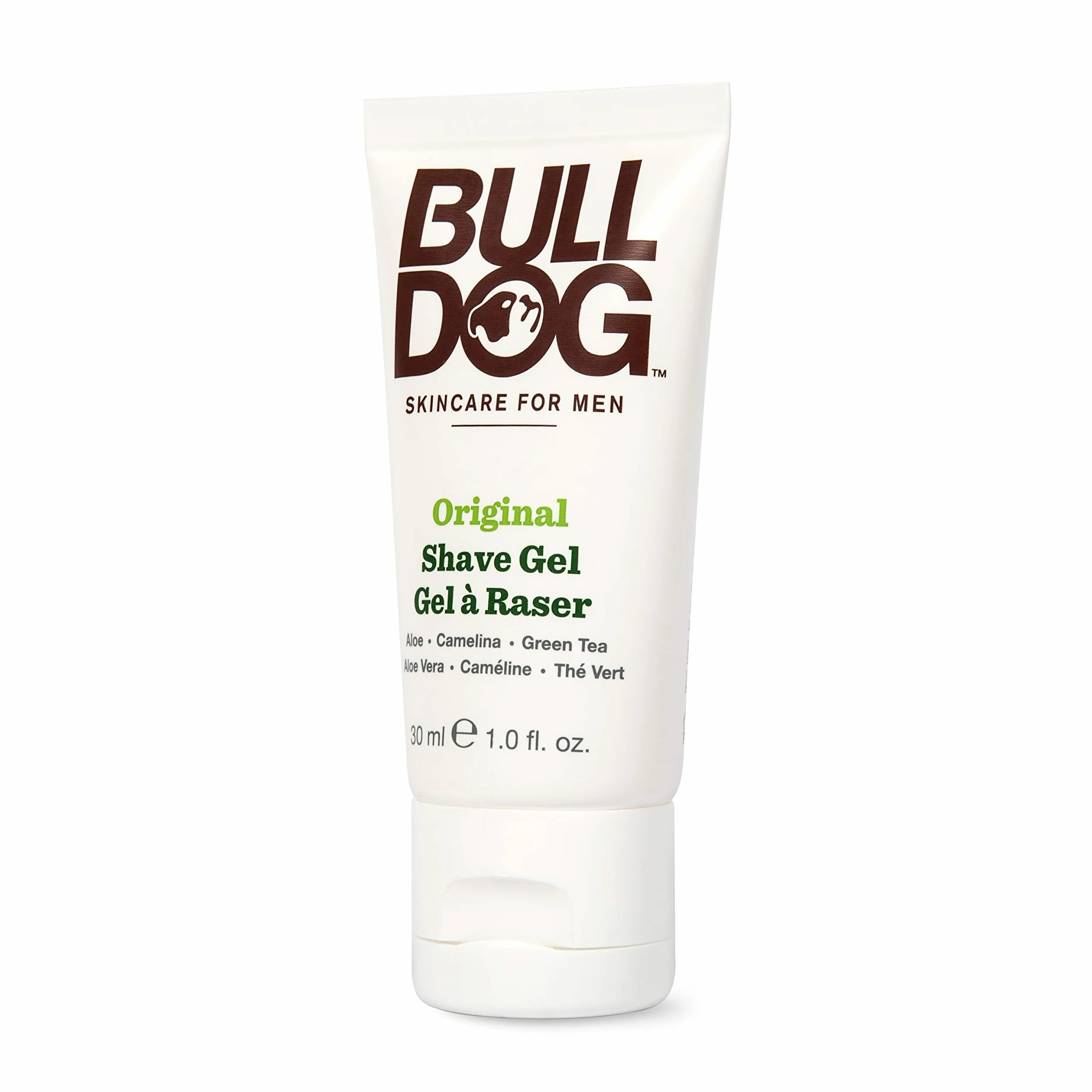 Bulldog - Mini oryginalny żel do golenia - Żel do golenia brody, męski rozmiar podróżny - 30 ml