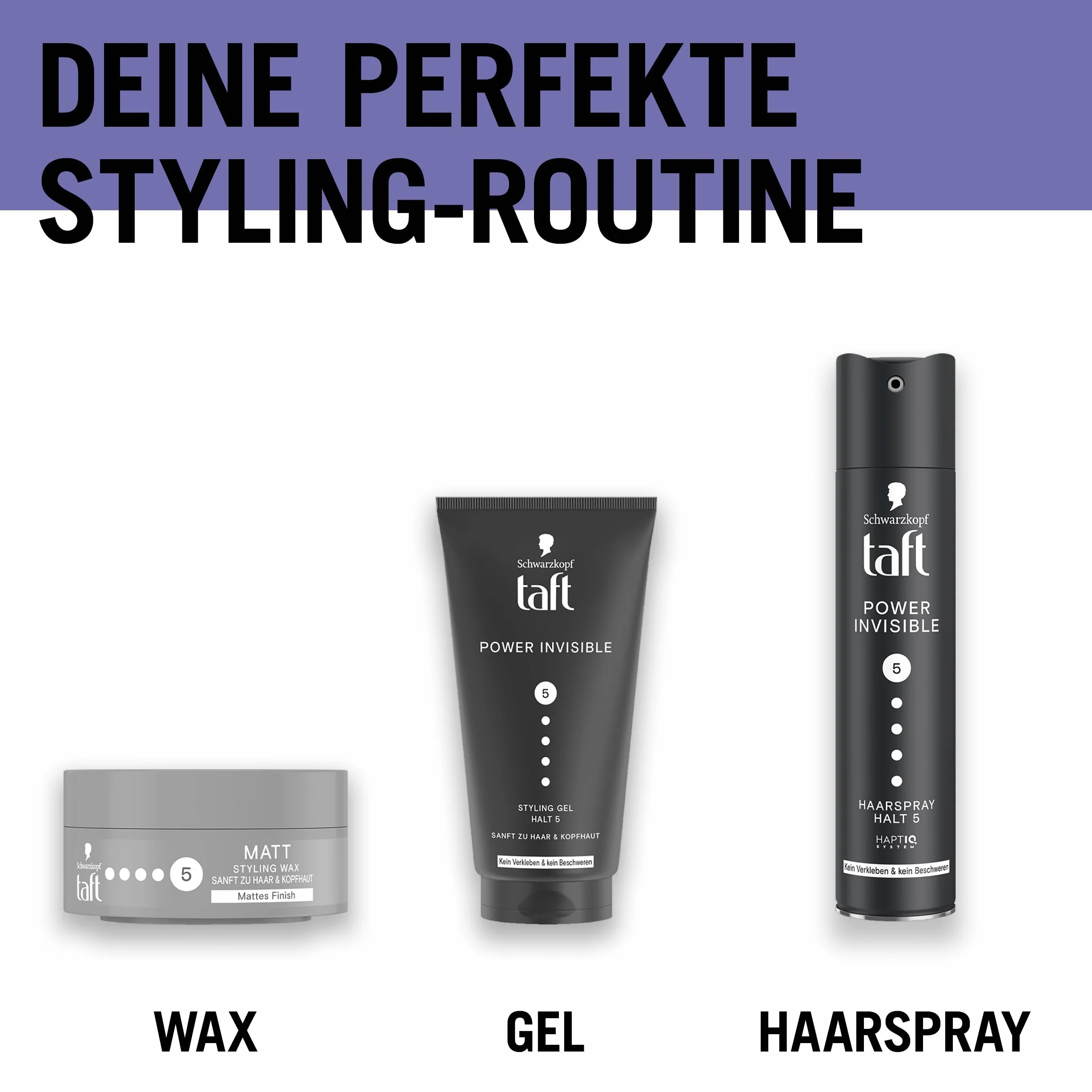 Schwarzkopf Taft Styling Wax Matt 75 ml wosk do włosów matowe wykończenie długotrwałe trzymanie wegański