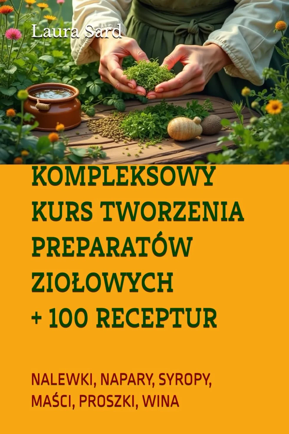 KOMPLEKSOWY KURS TWORZENIA PREPARATÓW ZIOŁOWYCH + 100 RECEPTUR: NALEWKI, NAPARY, SYROPY, MAŚCI, PROSZKI, WINA
