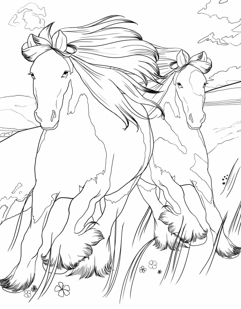 Horse Coloring Book: For Kids Ages 9-12: 4