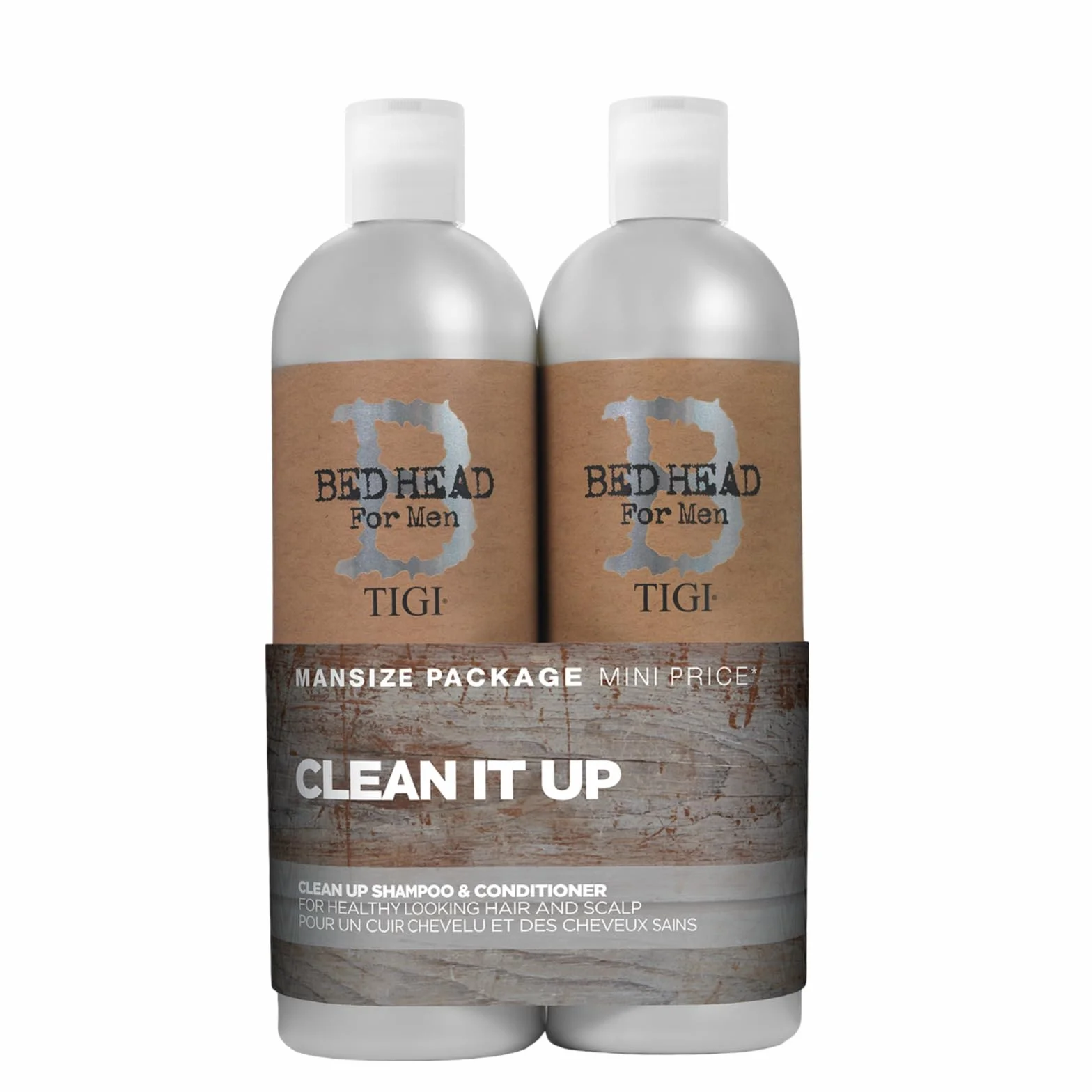 Tigi Bed Head Clean for Men Szampon i Odżywka do Włosów 2 x 750 ml