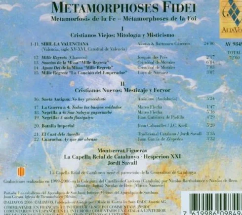 Metamorphoses Of Faith Savall Hesperion Xxi