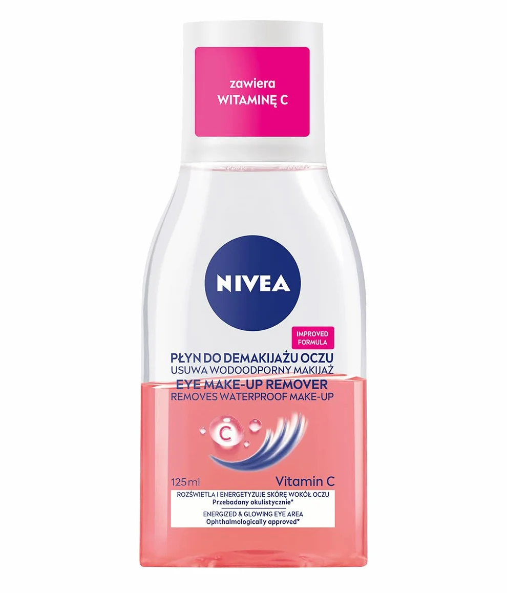 NIVEA Vitamin C Dwufazowy Płyn do Demakijażu Oczu 125 ml