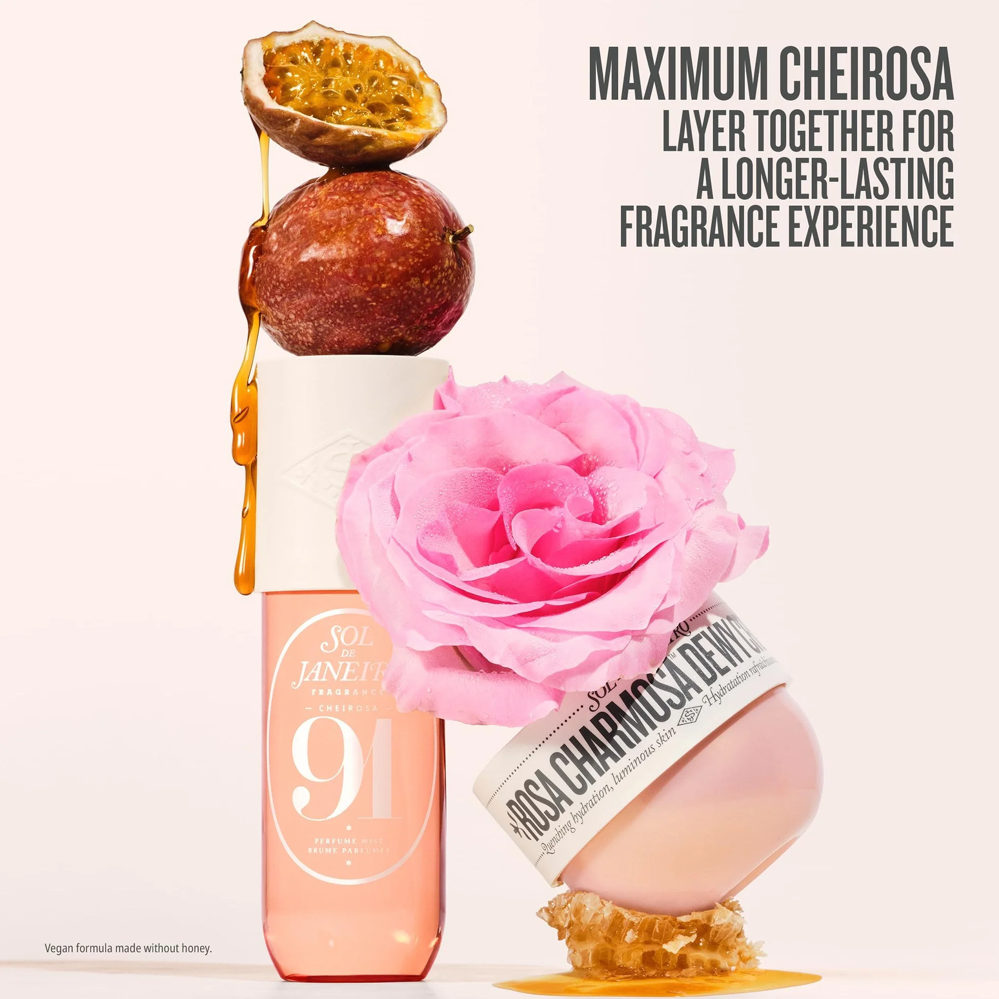 Sol de Janeiro Cheirosa 91 Perfume Mist spray do ciała z marakują, karmelem miodowym i różą