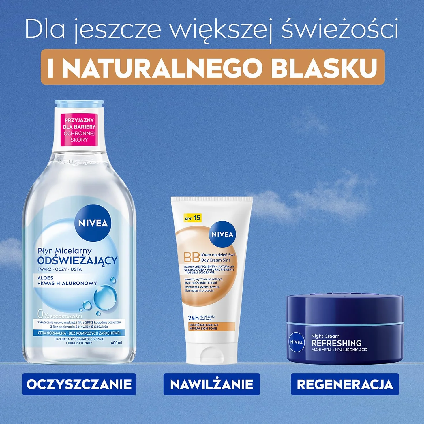 NIVEA Krem BB nadający koloryt 5w1 z SPF 15 - ciemny 50 ml