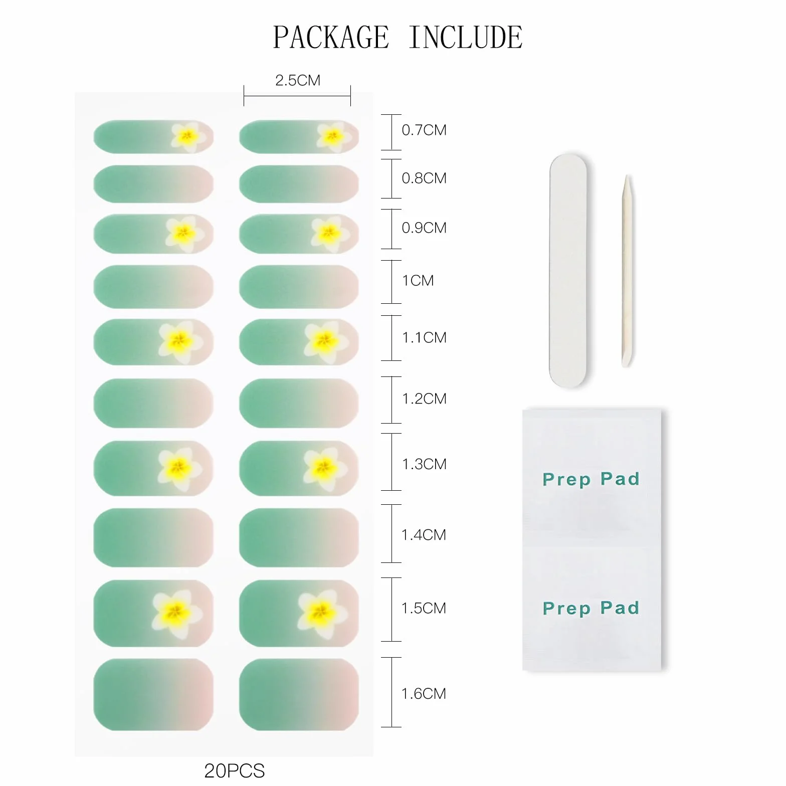 JMEOWIO Naklejka na paznokcie żel UV gradient kwiatowy żel do paznokci półutwardzone naklejki do paznokci dekoracja paznokci manicure