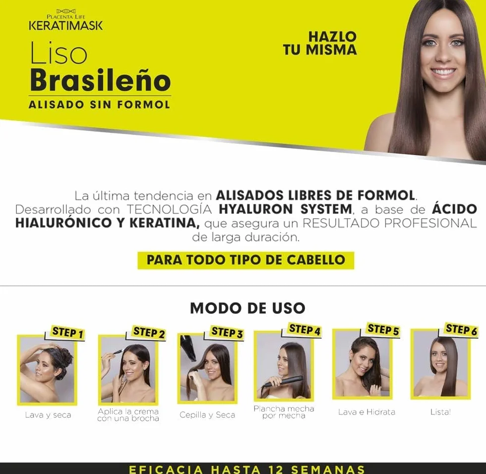 Be Natural Brazylijski zestaw do wygładzania z keratyną zielony