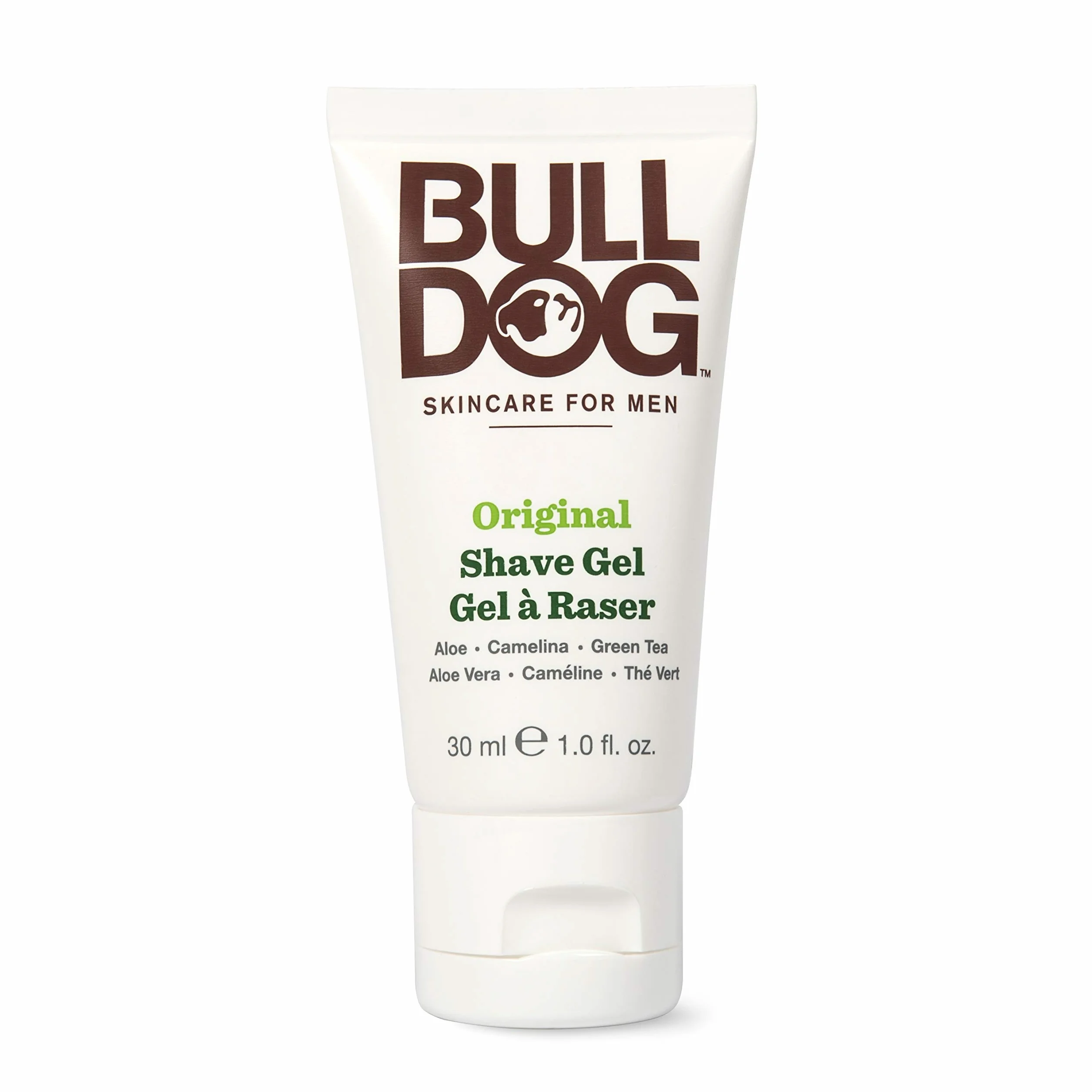 Bulldog - Mini oryginalny żel do golenia - Żel do golenia brody, męski rozmiar podróżny - 30 ml