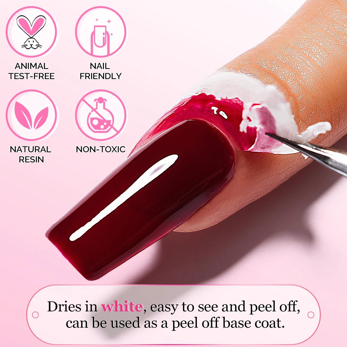 AIMEILI Liquid Latex Peel off Tape korektor do paznokci, ochrona skóry, 15 ml