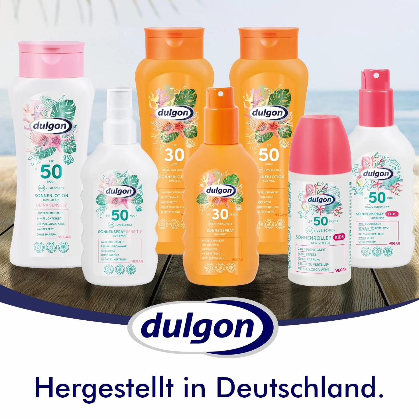 Dulgon Krem przeciwsłoneczny 30 wodoodporny 250 ml – bez oktokrylenu – ochrona przed UVA i UVB – ochrona przed słońcem 30 wegański i wolny od mikroplastiku – krem przeciwsłoneczny