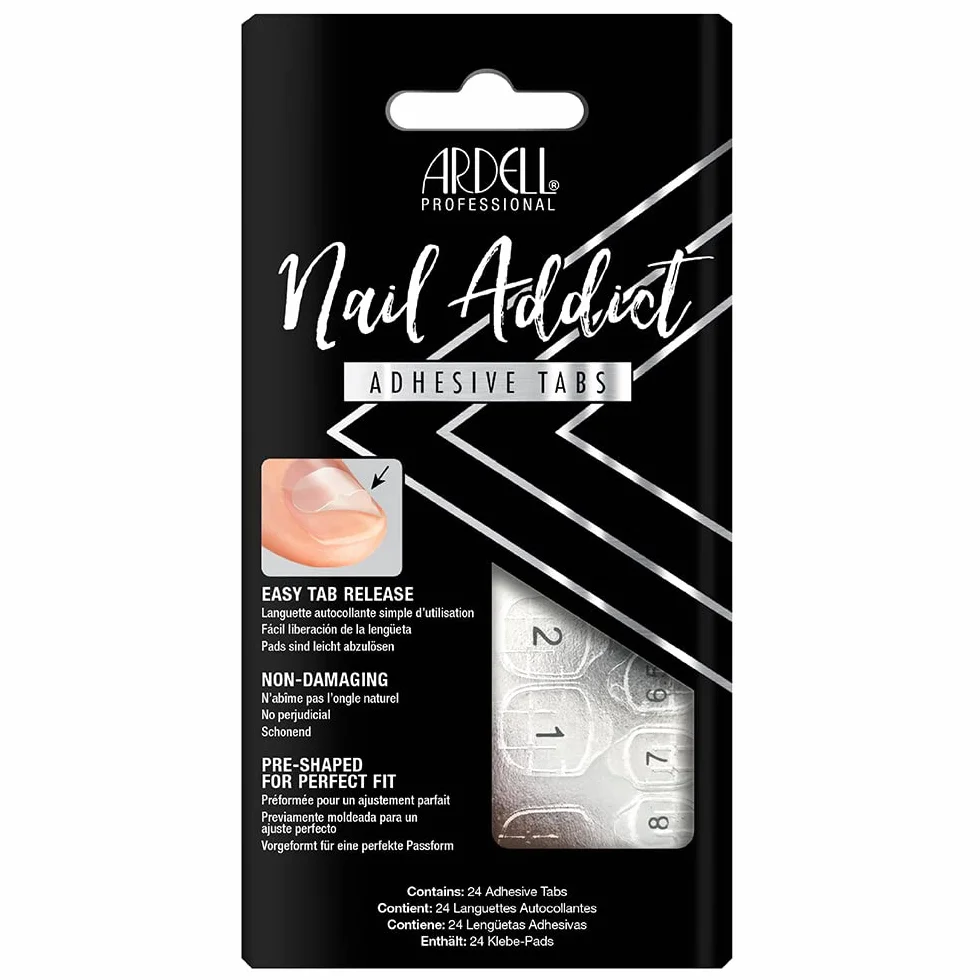 Ardell Adhesive Tabs for use with Artificial Nails, 24 tabs