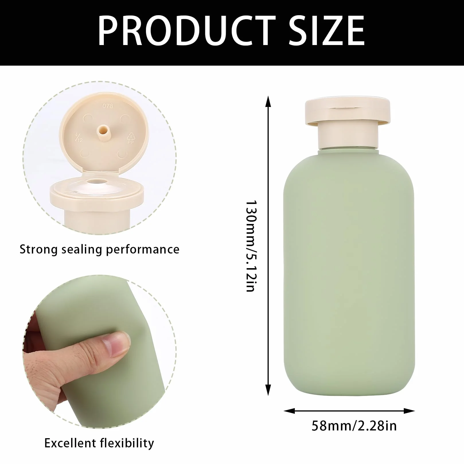 4 Sztuki 200ml Butelki Podróżne, Butelki na Szampon do Napełniania, Przenośne Puste Butelki do Bagażu Podręcznego, Plastikowe Silikonowe Pojemniki Podróżne z Klapką na Kremy i Balsamy