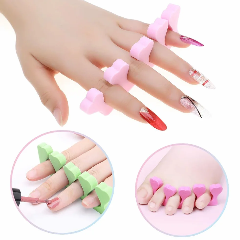 Silikonowe separatory palców u stóp do korekcji Bunion - miękkie piankowe narzędzia do pedicure 6 szt.
