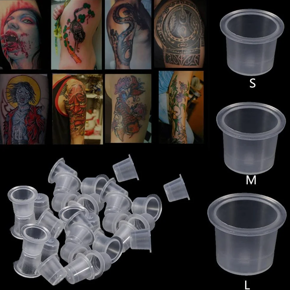 VIKING INK Jednorazowe kubki na tusze do tatuażu opakowanie 350u rozmiar S
