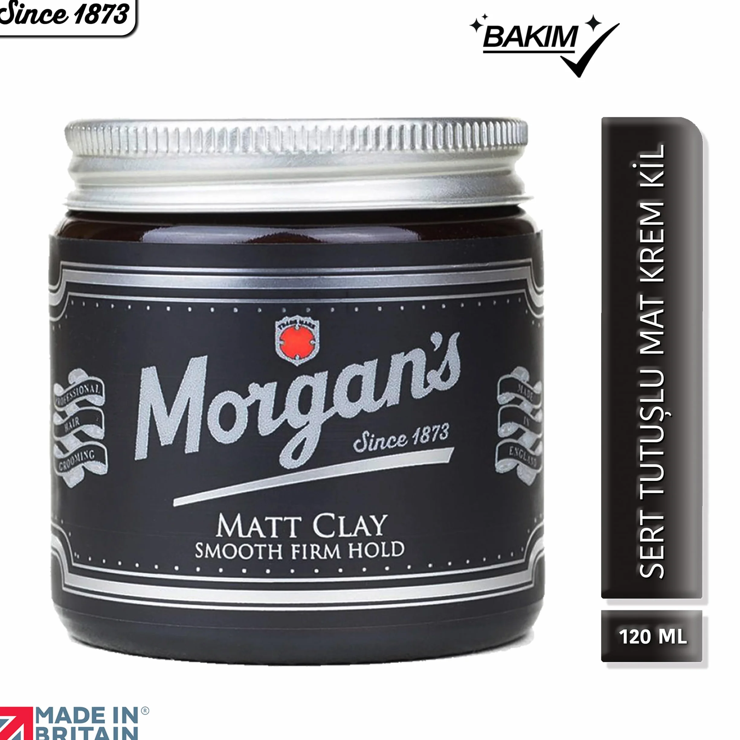Morgans Matt Clay Smooth Firm Hold 120 ml