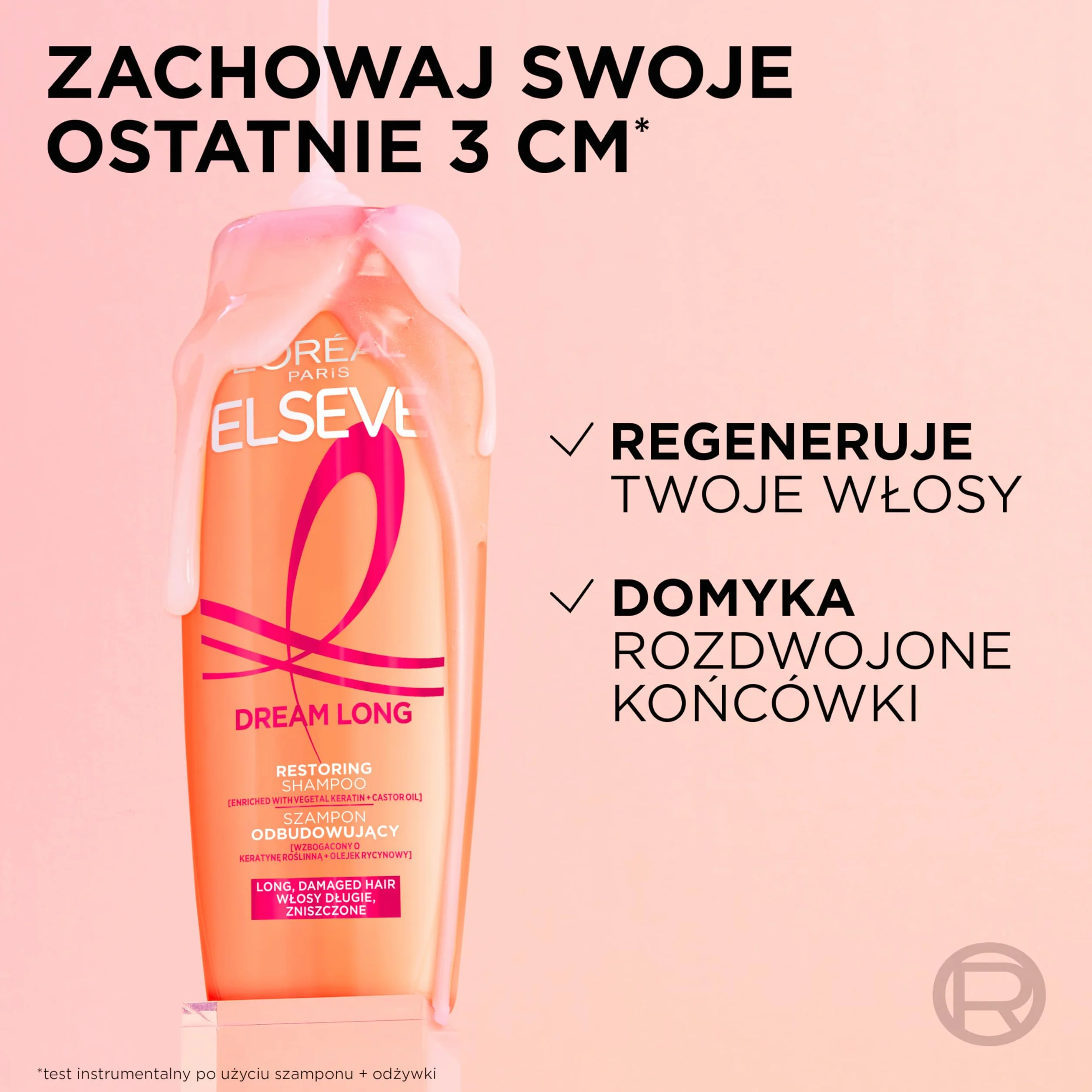 L'Oreal Paris_Hair Care Elseve Dream Long Szampon Odbudowujący Dla Włosów Długich I Zniszczonych 400 Ml