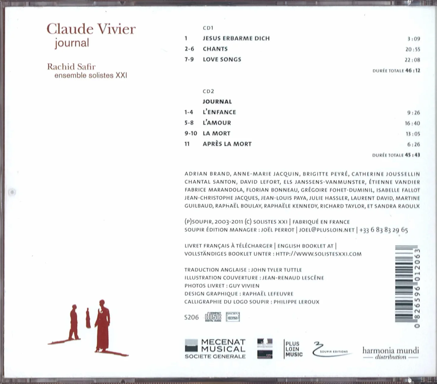 Chants Safir Peyre Janssens David Jacques