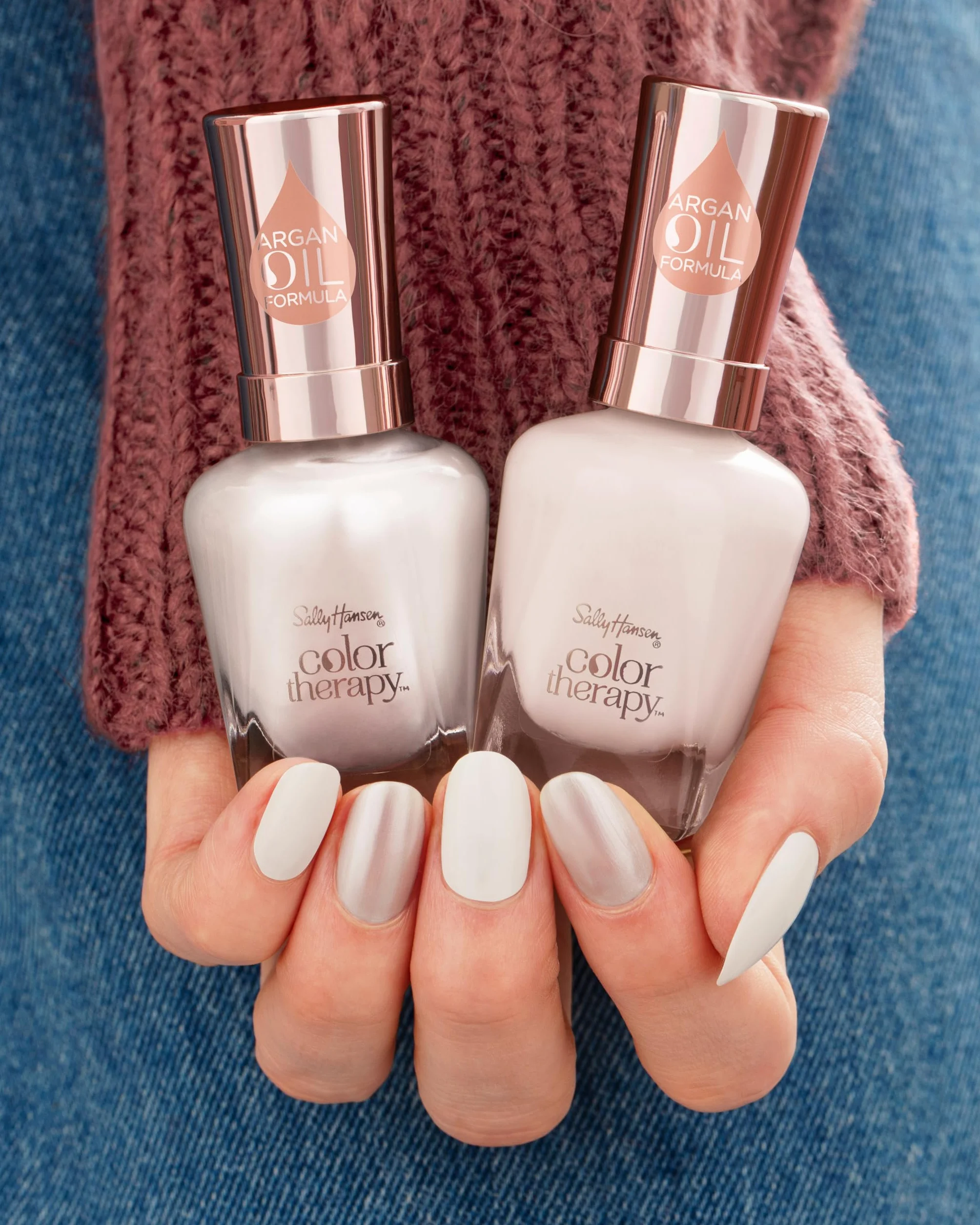 Sally Hansen, Lakier do paznokci Color Therapy Nail Beautifiers, High Gloss Top Coat, przezroczysty lakier do paznokci