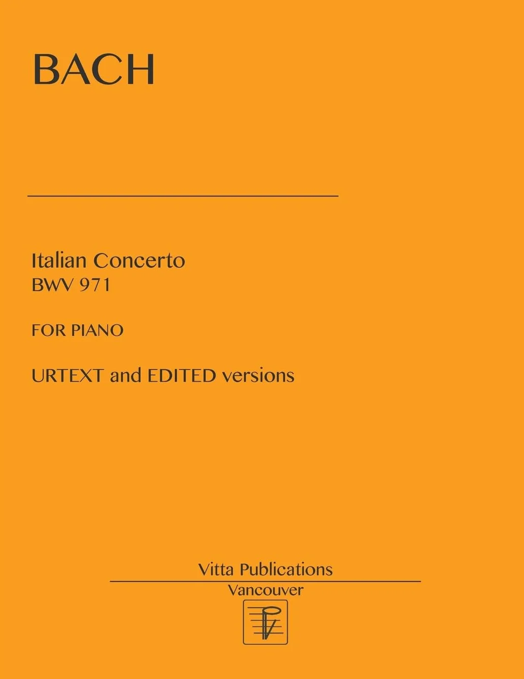 Italian Concerto: Urtext and edited versions