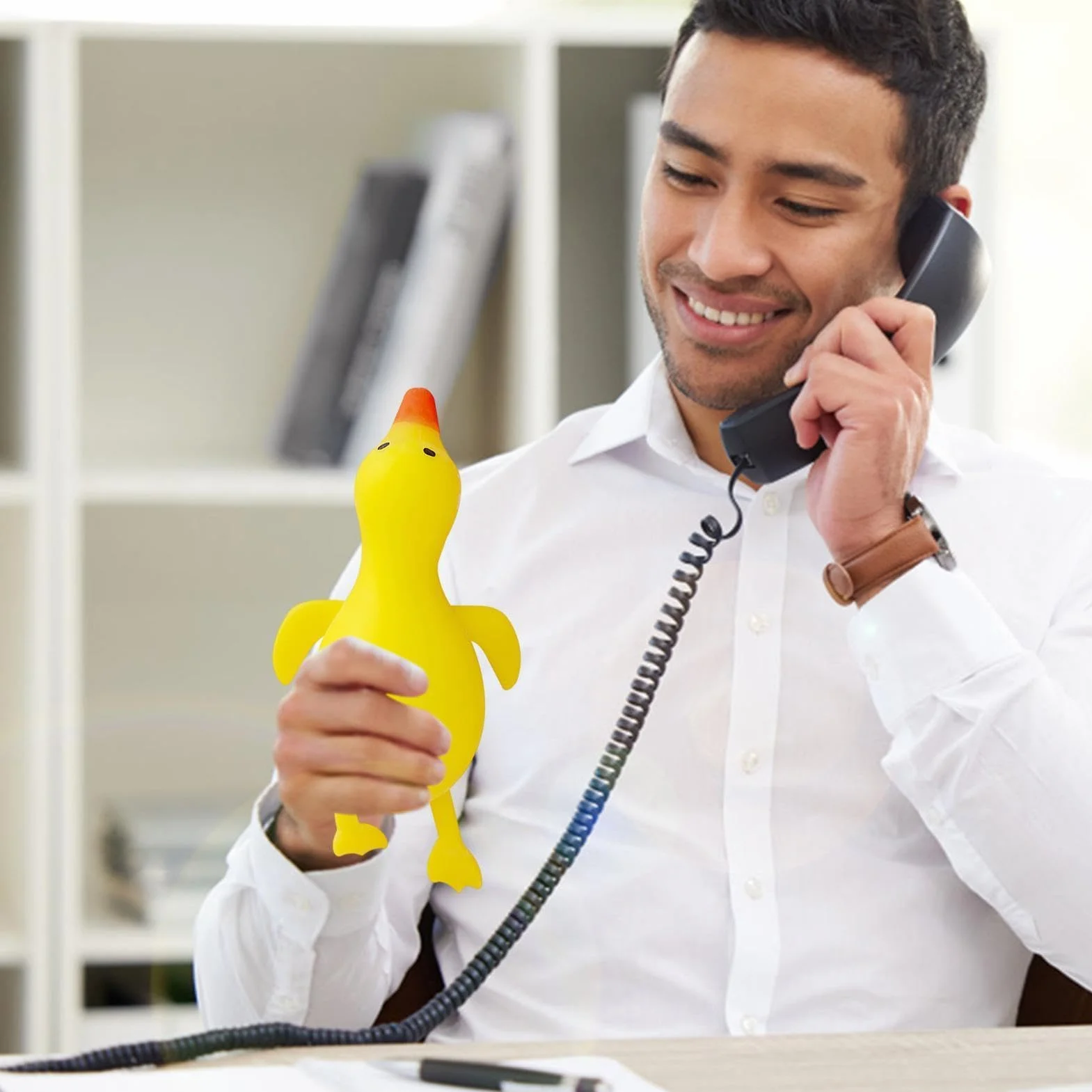 Duck Stress Relief Toy Squeezing Sensory Soft Animal for Kids