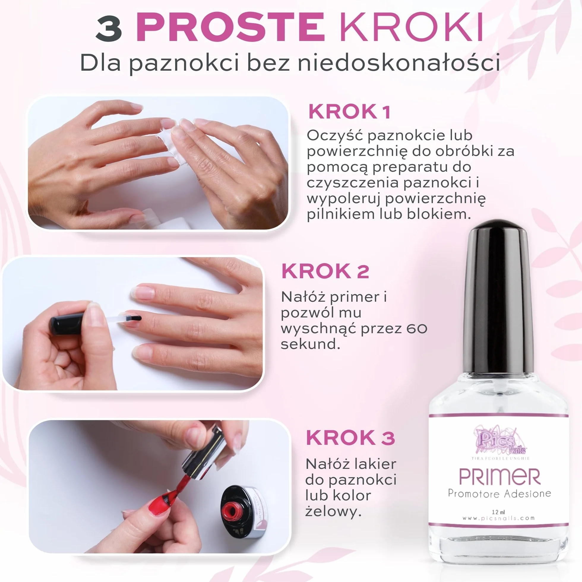 Profesjonalny żelowy podkład do paznokci 12 ml Wysokiej jakości - NIEkwaśny promotor adhezji do żelu budującego, kolorowego, półtrwałego, akrylowego, akrylowego, jednoetapowego lakieru do paznokci