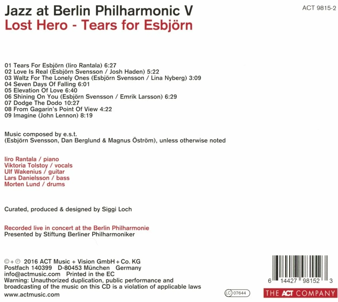 Jazz At Berlin Philharmonic V - Lost Hero - Tears For Esbjörn