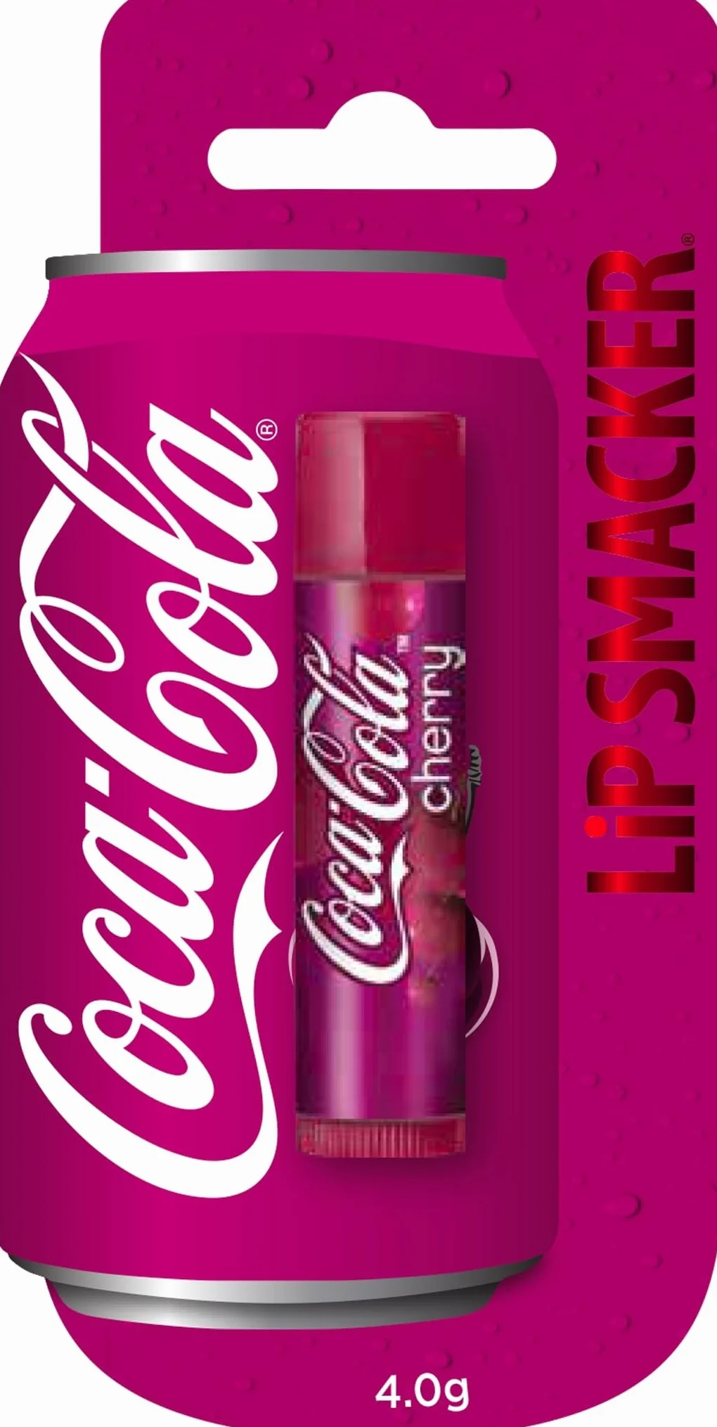 Lip Smacker Coca Cola Collection, Pomadka do ust o smaku Cherry Coke inspirowana Coca-Colą, Nawilżająca i Odświeżająca, Jednoopakowanie w Blistrze