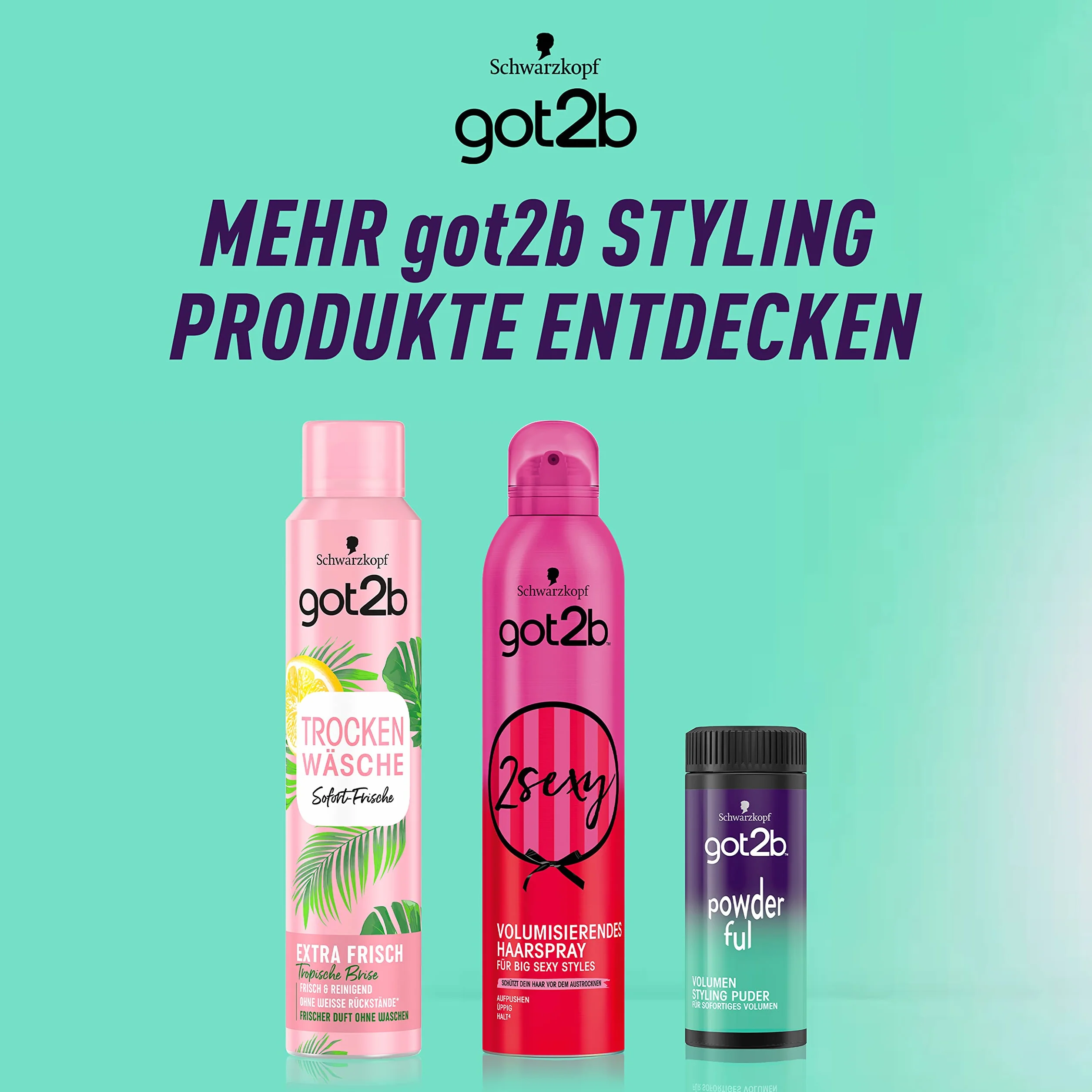 Schwarzkopf got2b Puder do stylizacji włosów, 1 opakowanie (1 x 10 g)