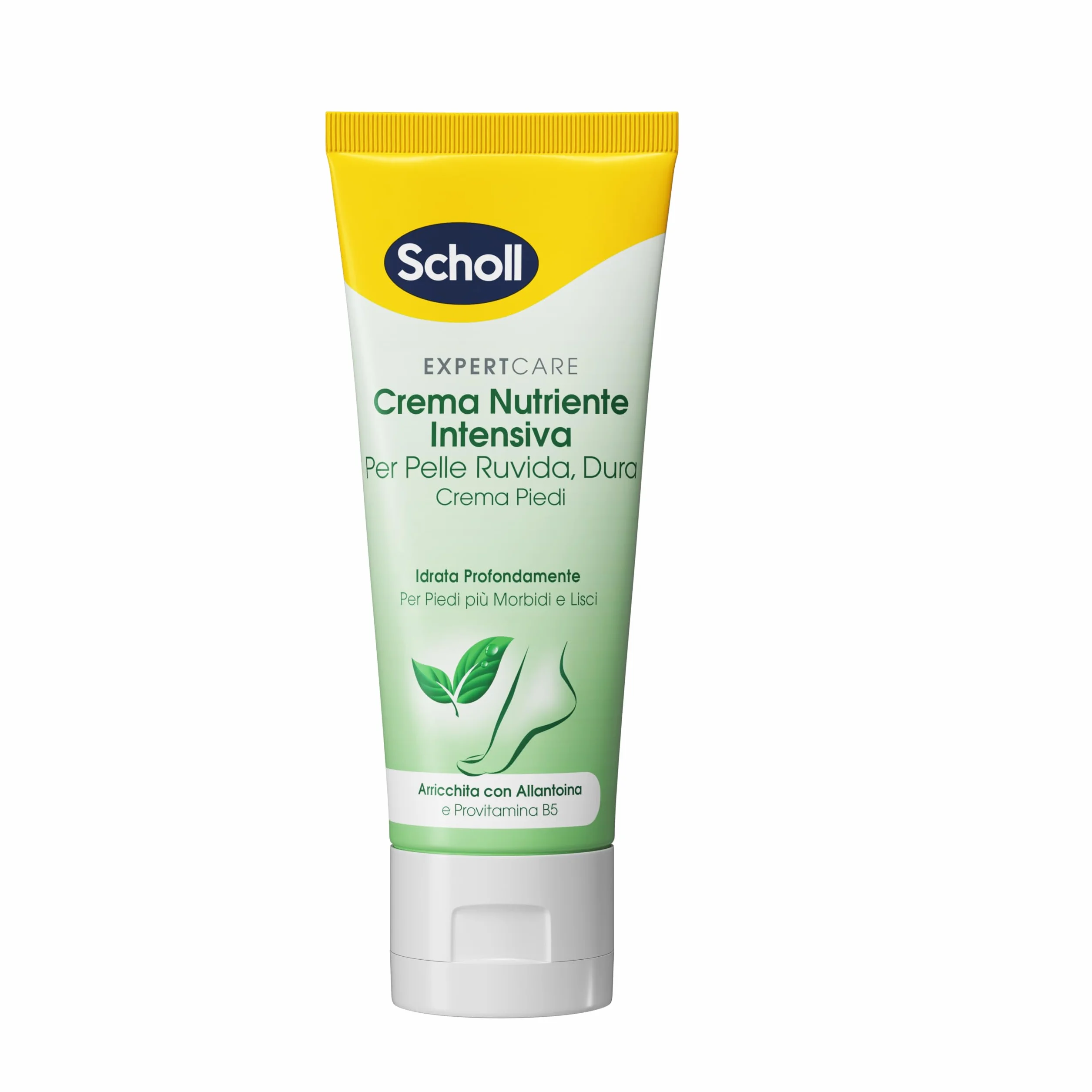 Scholl Intensywny krem do odżywiania, krem do stóp do szorstkiej skóry, twardy, głęboko nawilżający, do miękkich i gładkich stóp, 75 ml