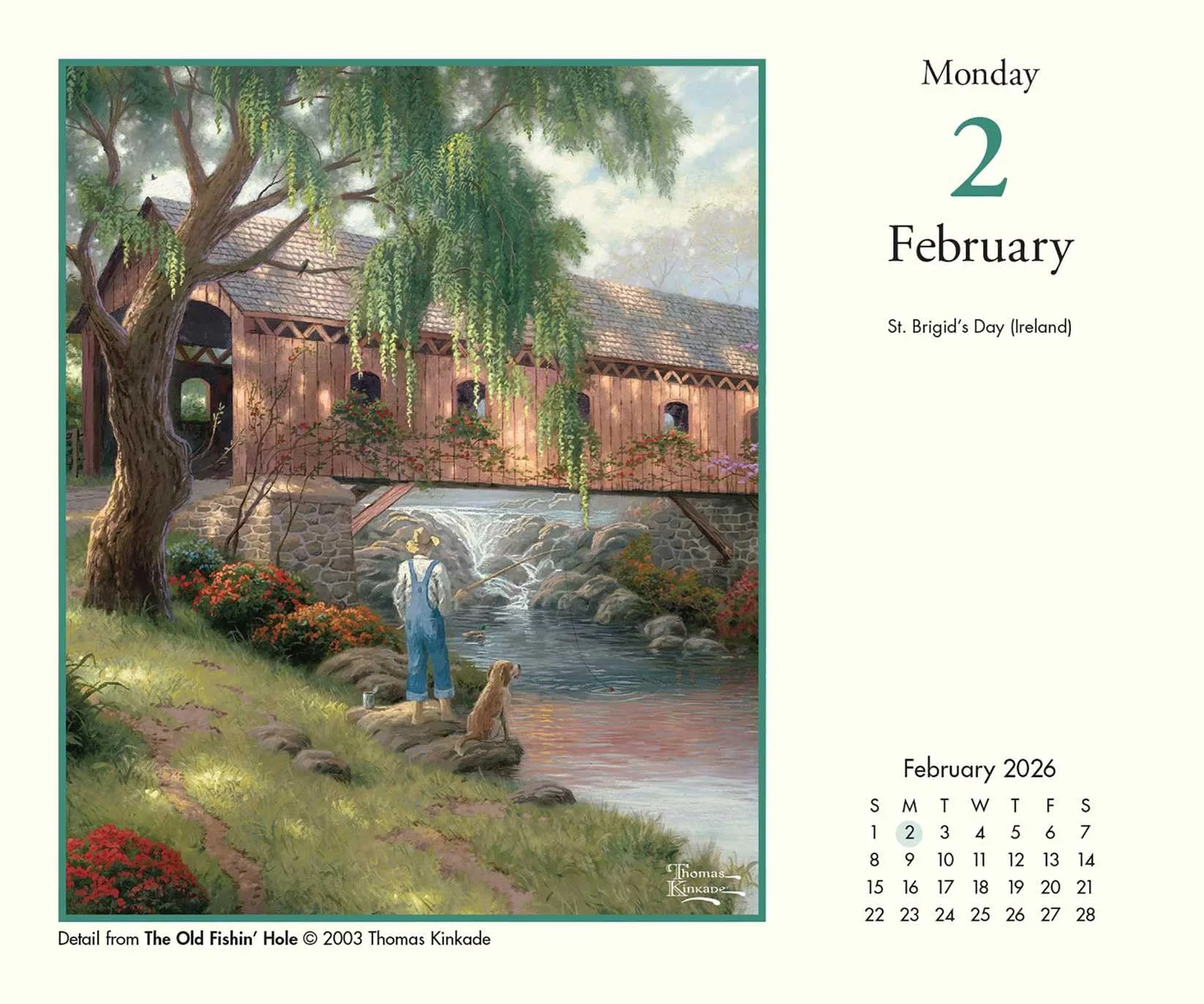 Thomas Kinkade Studios 2026 Day-to-Day Calendar: Original Andrews McMeel-Tagesabreißkalender [Kalendar]