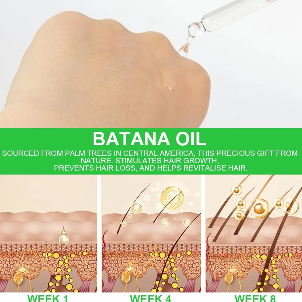 Olejek Batana do porostu włosów 60 ml czysty naturalny odżywczy wzmocnienie skóry głowy