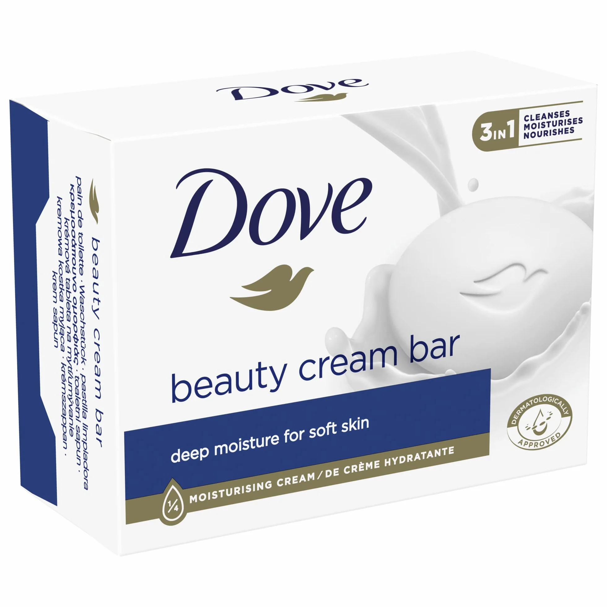 Dove Beauty Cream Bar z kremem nawilżającym do miękkich dłoni