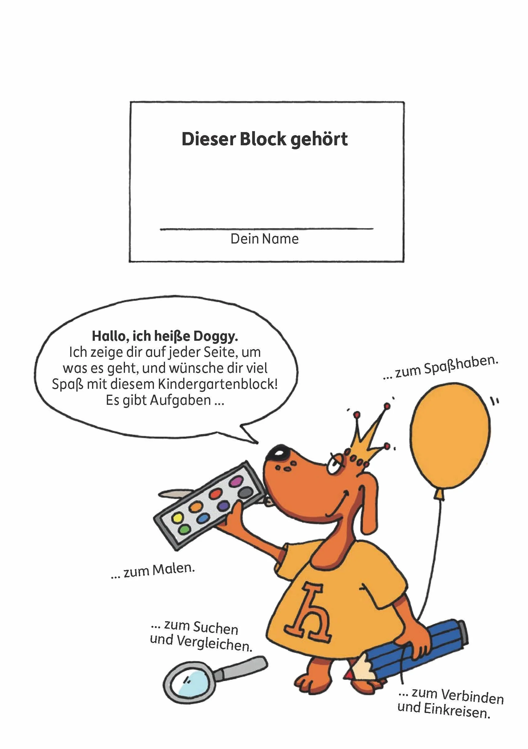 Ubungsmaterial fur kindergarten und vorschule - t622 - kindergartenblock - verbinden, vergleichen, f: A5-Block: 622