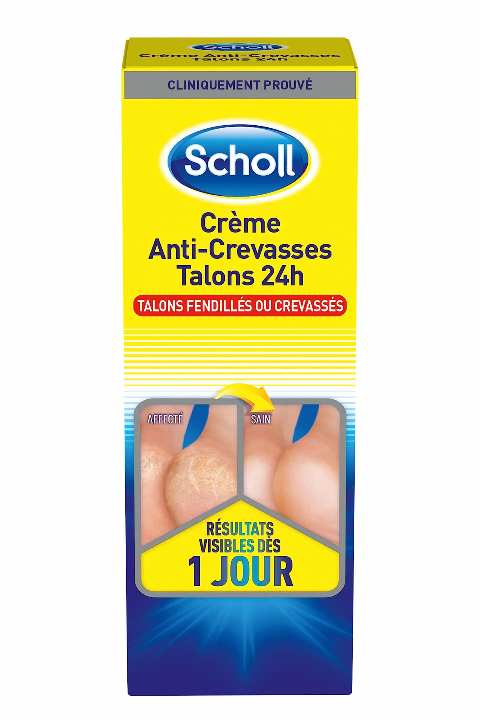 Scholl Krem do stóp Przeciwpękające lub popękane pięty 24h 60ml