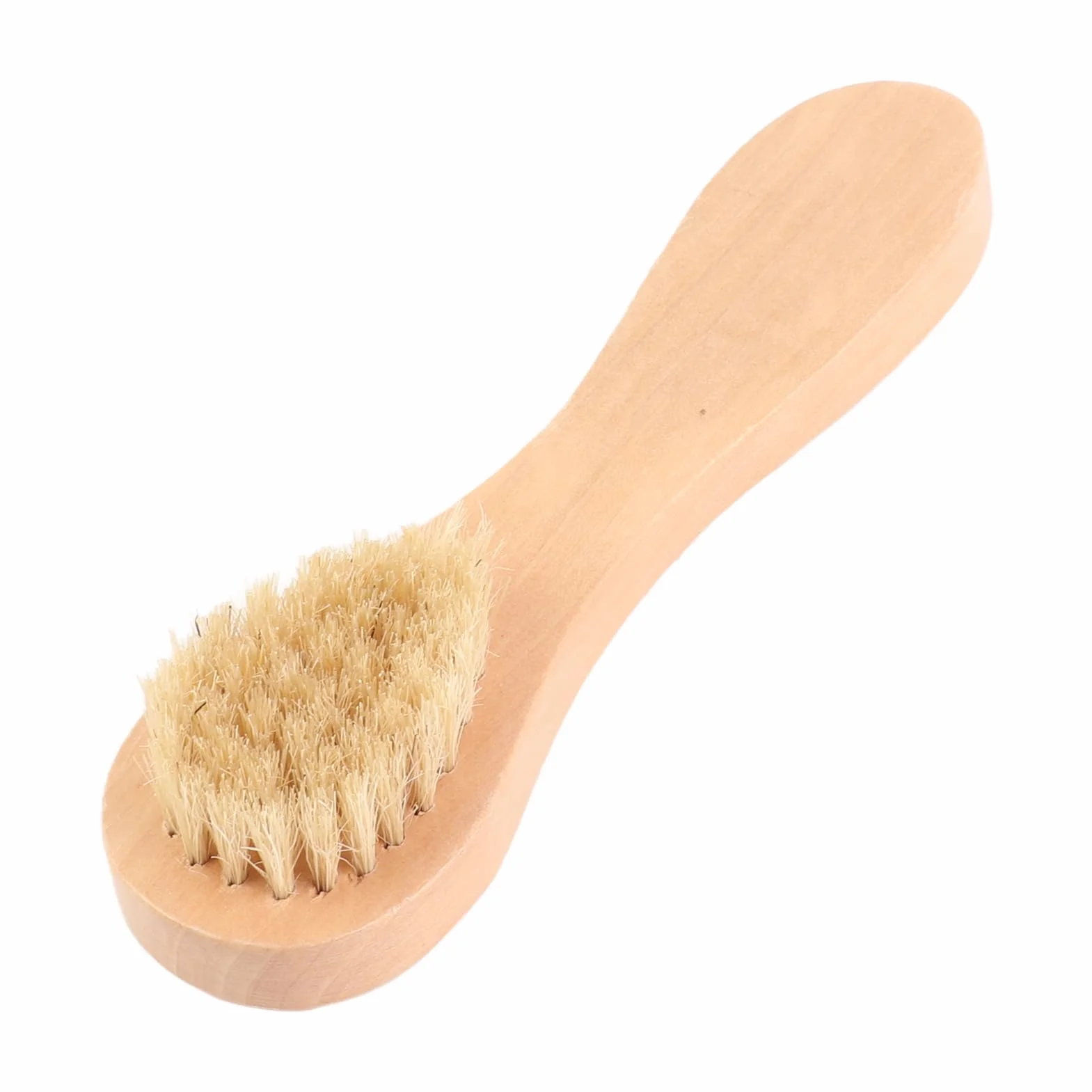 Manualna Szczoteczka do Twarzy, Cleaning Skin Naturalne Włosie Drewniana Szczoteczka do Czyszczenia Tool Drewniana Rączka Peeling do Twarzy