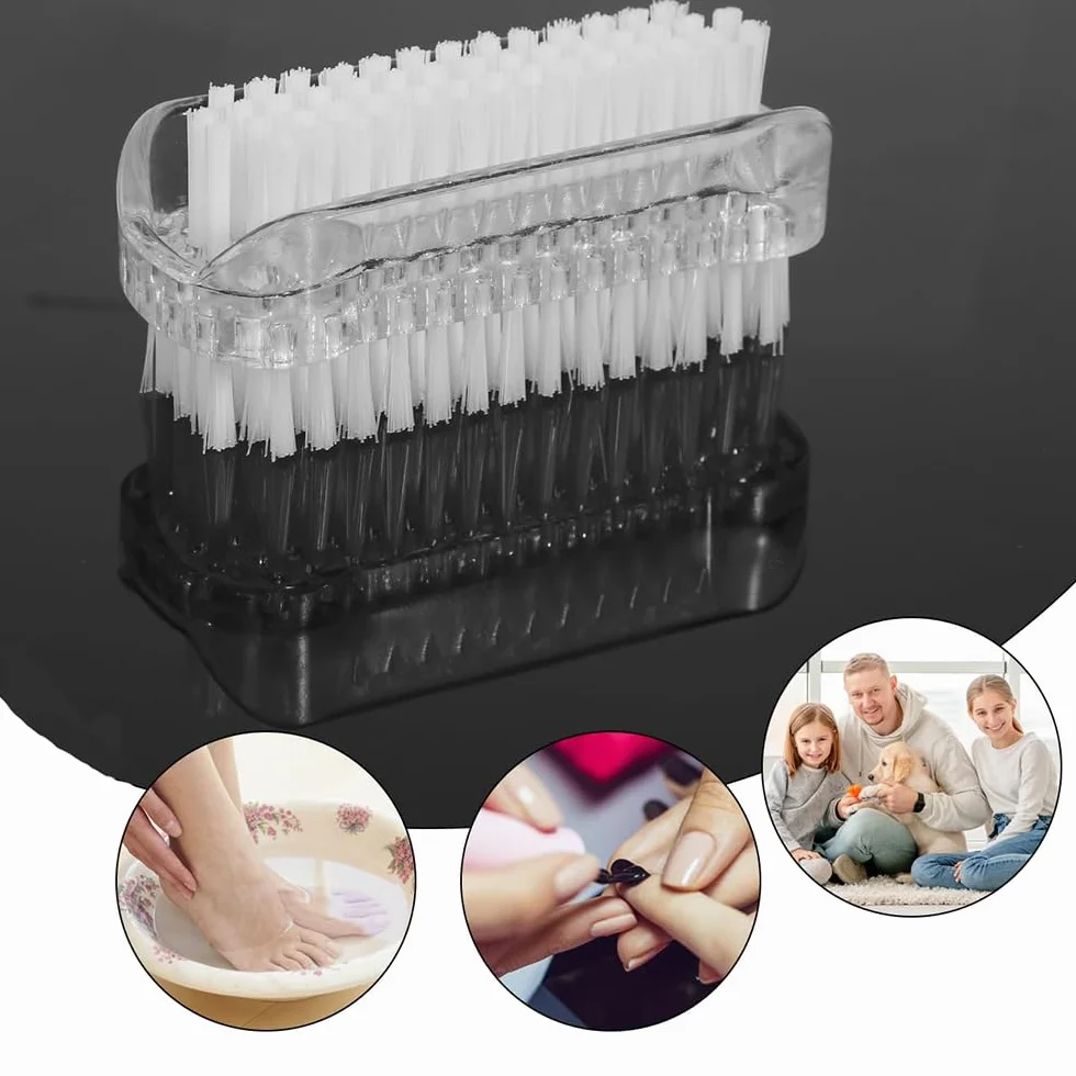 Szczotka do mycia rąk, 2 szt. szczotek do paznokci, plastikowe szczotki do paznokci, miękkie włosie szczotka do paznokci, dwustronne, ręczne szczotki do paznokci, paznokci rąk, ogrodu, kuchni,