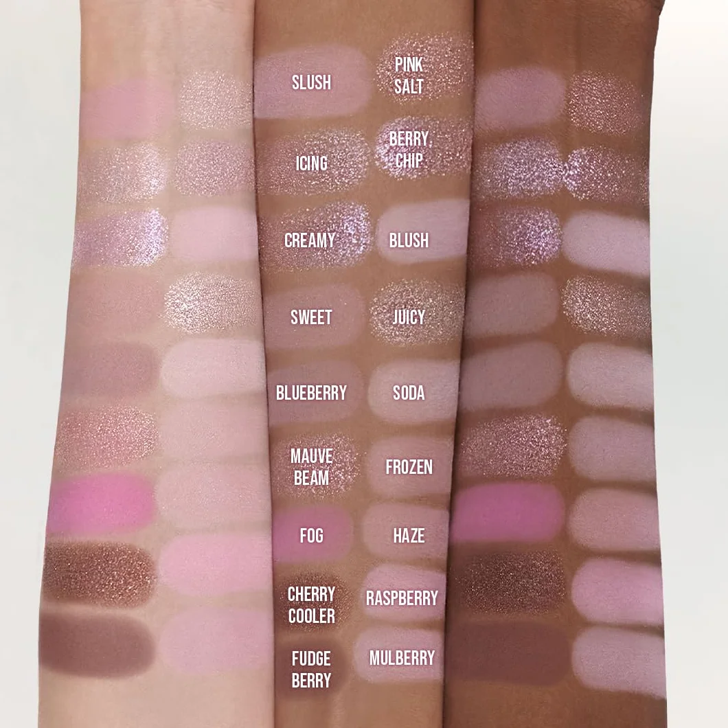 dasique Shadow Palette #18 Berry Smoothie l Vegan, Cruelty-Free l 18 mieszanych odcieni o gładkich, matowych i połyskujących wykończeniach ze wspaniałymi perłami