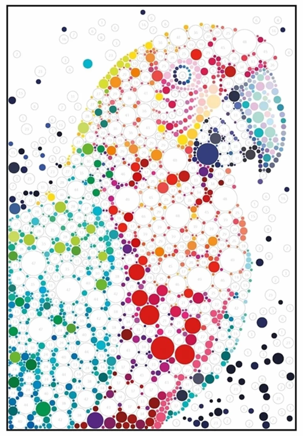 Sticker Dots: Wild Animals: Stunning Sticker by Numbers Challenges
