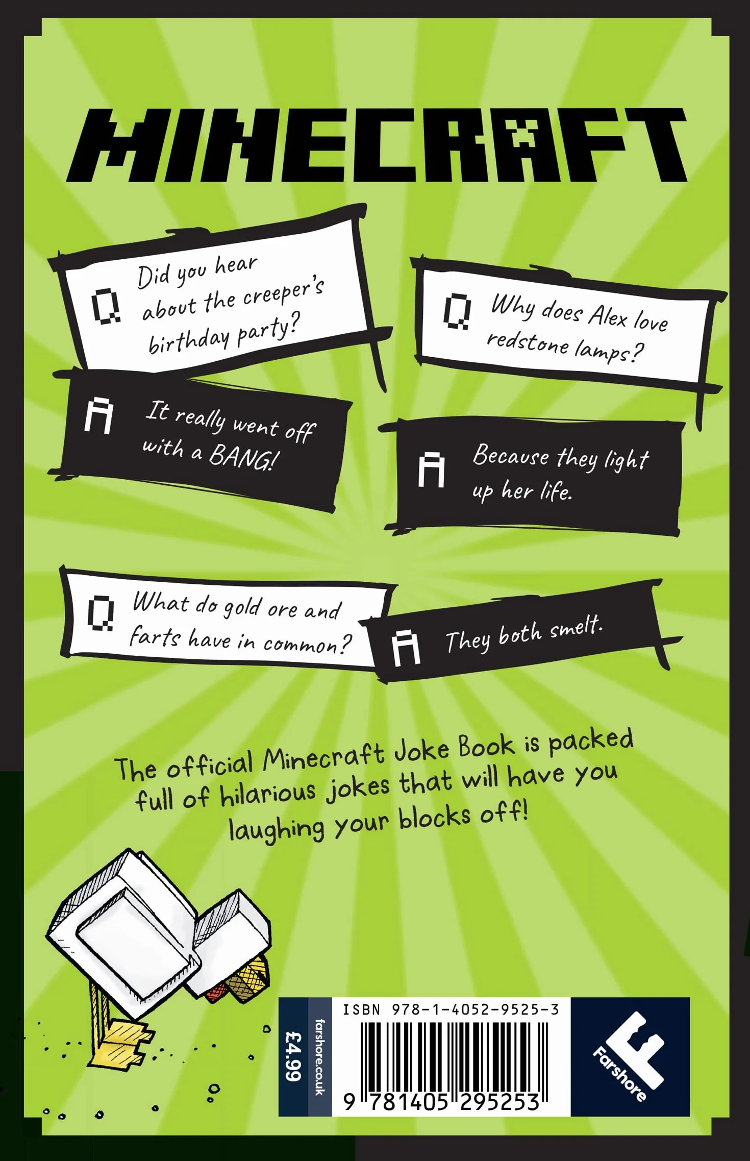 Minecraft Joke Book: An official illustrated Minecraft children’s joke book – perfect for funny kids who are into video games aged 7, 8, 9, 10 and 11!