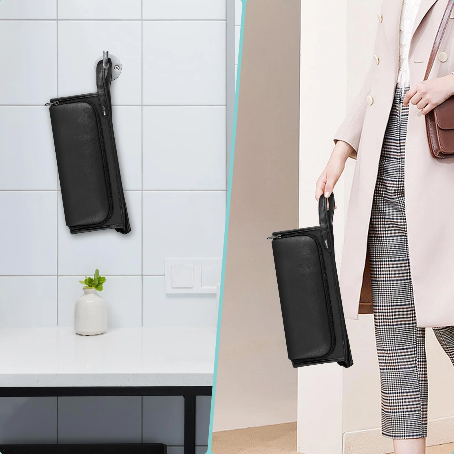 SITHON Torba Podróżna na Dyson Airwrap Styler i Suszarkę Supersonic ze Sztucznej Skóry