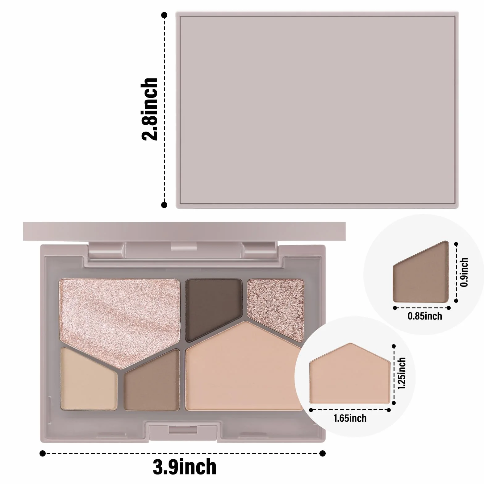Boobeen 6 Colors Paleta cieni do powiek Nude, paleta cieni do powiek Matte Shimmer do makijażu oczu Neutral Smokey Bronze Eye Makeup