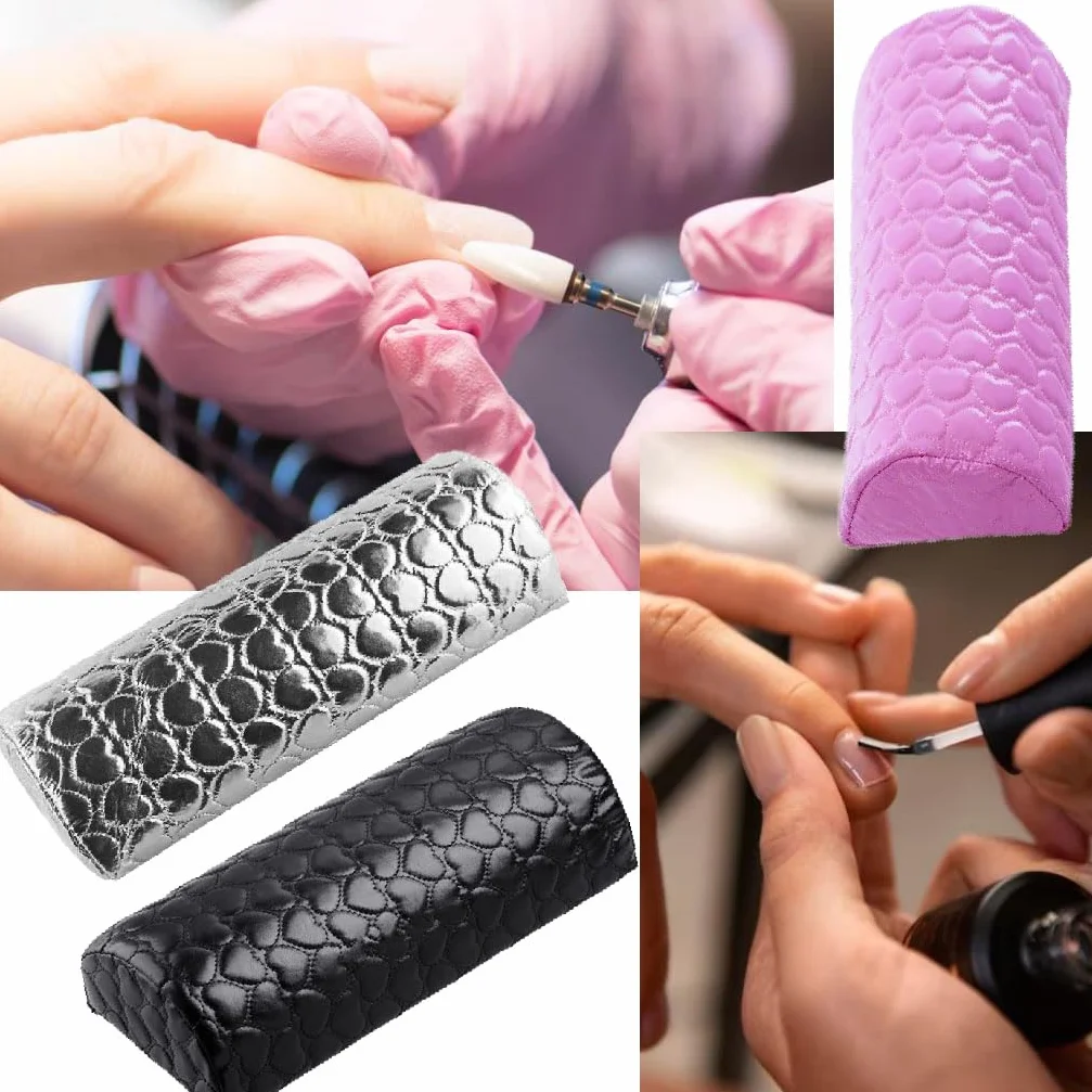LATRAT Poduszka do manicure, poduszka do paznokci, design paznokci, podkładka pod rękę, poduszka do studia paznokci, gąbka, poduszka pod nadgarstek do salonu nail art, sztuka paznokci, zdejmowana i