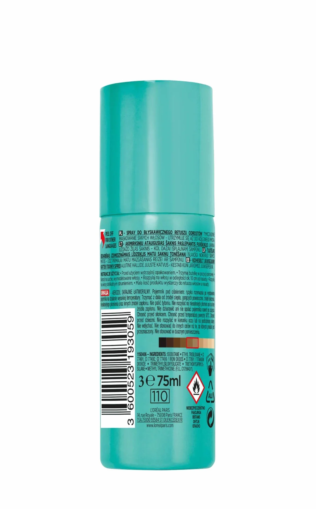L'Oréal Paris Magic Retouch spray do retuszu odrostów Brąz