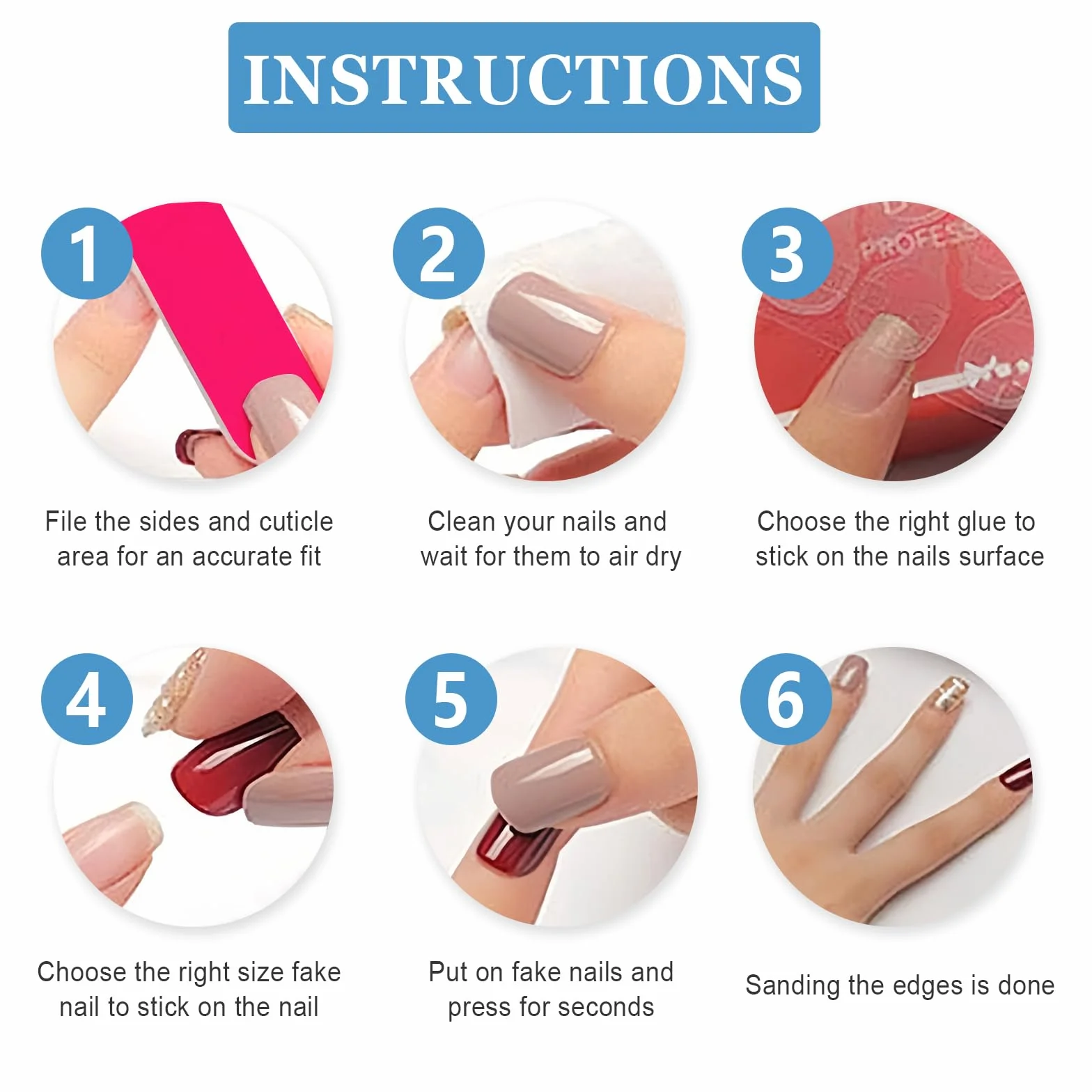 24 szt. Krótkie sztuczne paznokcie, kwadratowe samoprzylepne Nails Press on Nails, pełne pokrycie Sztuczne sztuczne paznokcie z klejem żelatynowym dla kobiet i dziewcząt (Gradient jasnoróżowy)
