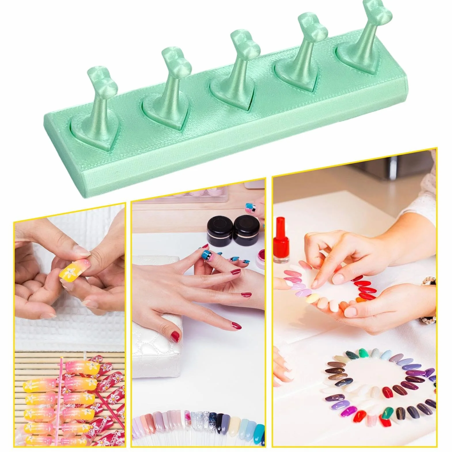 Nail Stand for Press On Nails - Manicure Display Holder Acrylic Finger Model Support Base