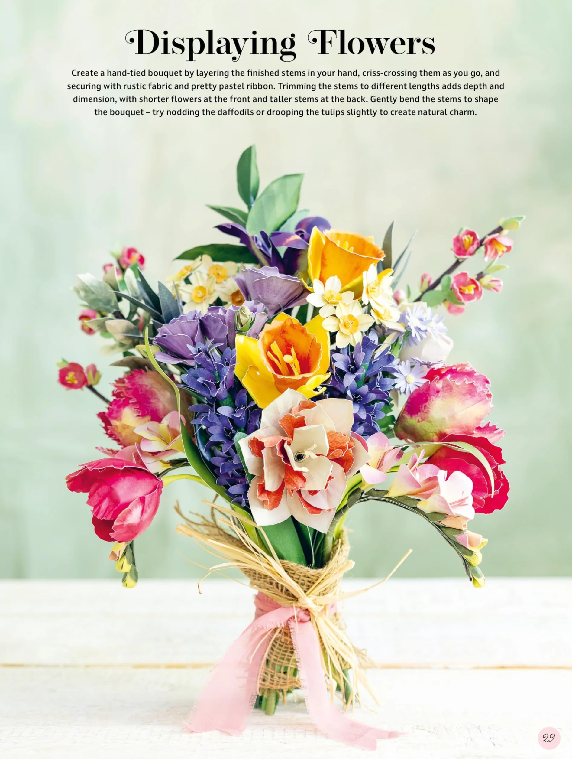 The Bouquet in a Book: Spring: Pre-Punched Pages to Press Out and Make Paper Flowers: 3